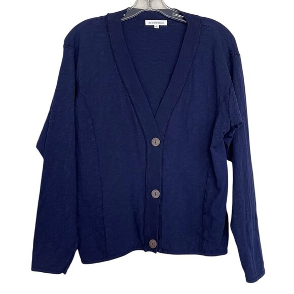 Mododoc Cardigan Jacket Womens Size Small S Blue Long Sleeve Ladies - Picture 1 of 6